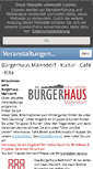 Mobile Screenshot of buergerhaus-mahndorf.de
